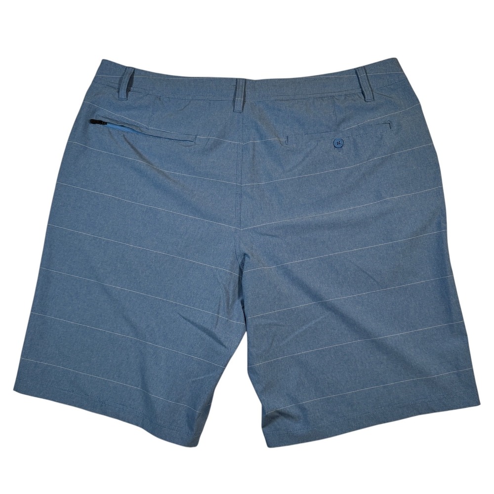 Hang Ten Men's 40 Blue Hybrid Board Shorts Quick‎ Dry Coastal Minimalist - Picture 2 of 9